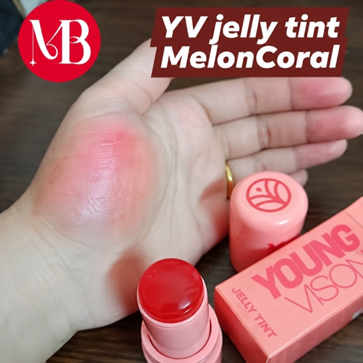 Young Vision Jelly Tint Shade Melon Coral