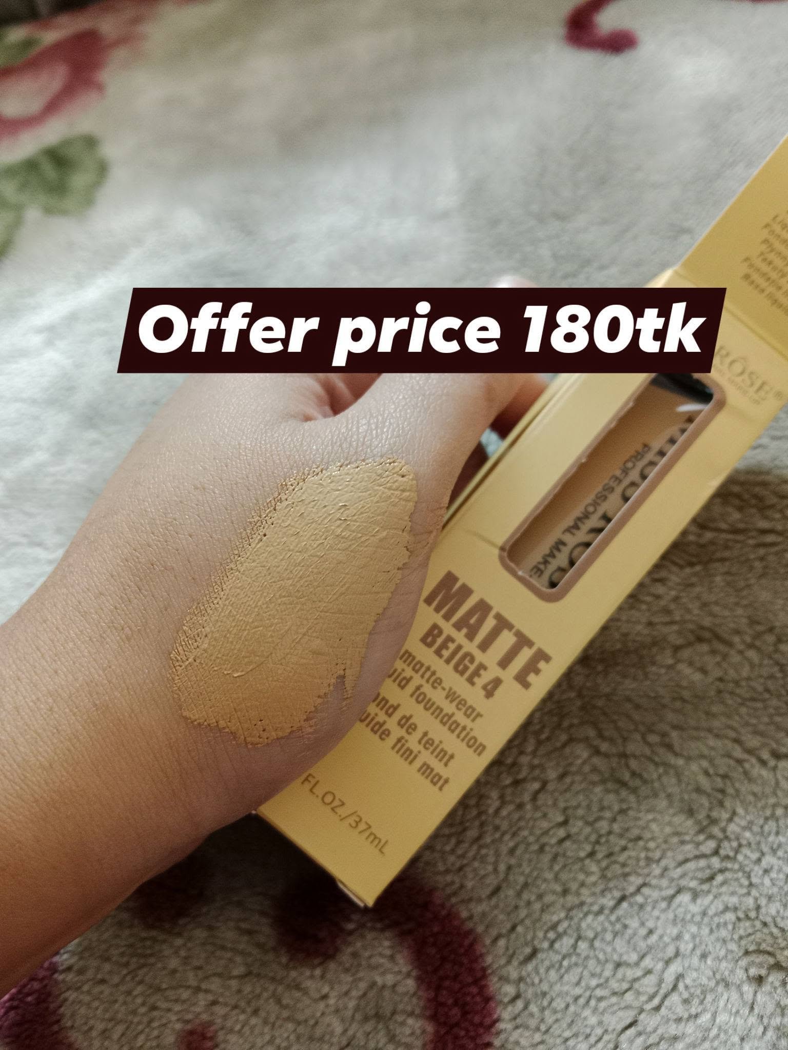 Miss Rose Matte Foundation Beige 4