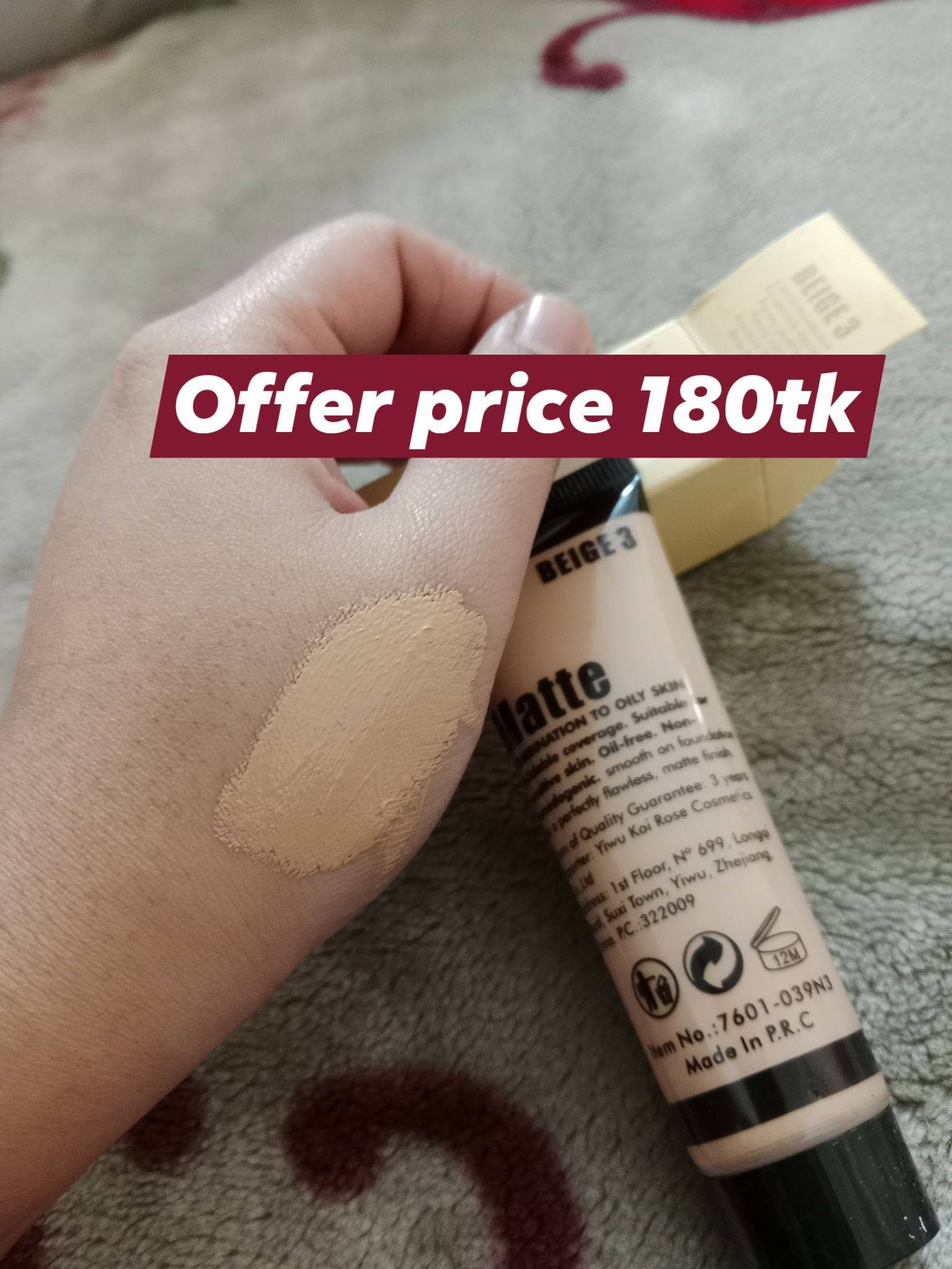 Miss Rose Matte Foundation Beige 3