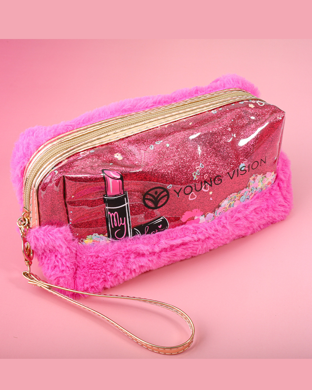 53 Young Vision Glitter Makeup Pouch - Image 1