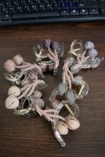 Elegant Floral Accent Transparent Hair Claw Clips - Image 2