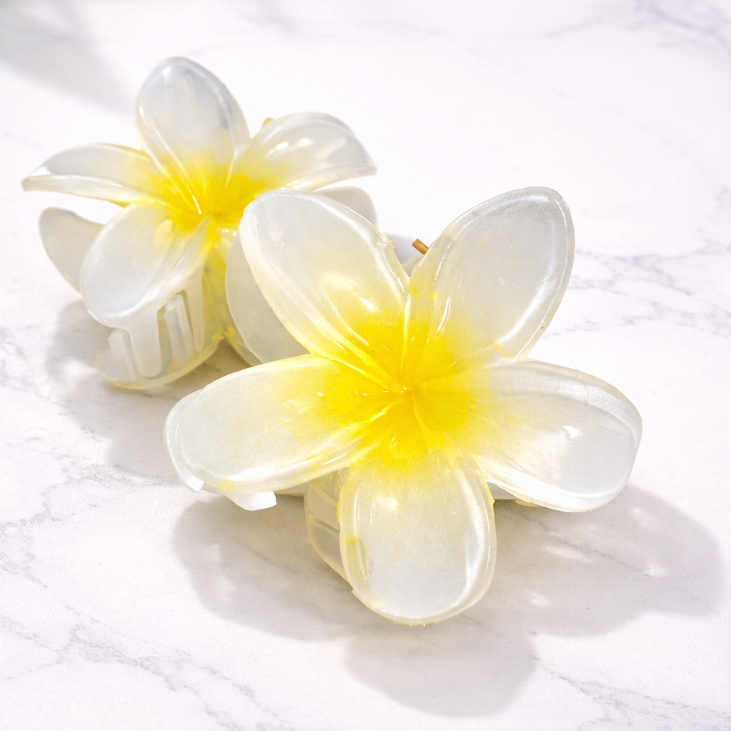 ChatGPT Image Jan 13, 2026, 07_03_23 PM Flower Design Hair Claw Clip – Transparent Finish - Image 1