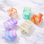 Pastel Gradient Hair Claw Clips – Matte Finish