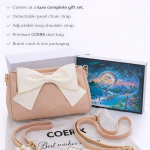 Classic Chic Bow-Detail Shoulder Bag (Apricot)