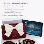 Classic Chic Bow-Detail Shoulder Bag (Red)