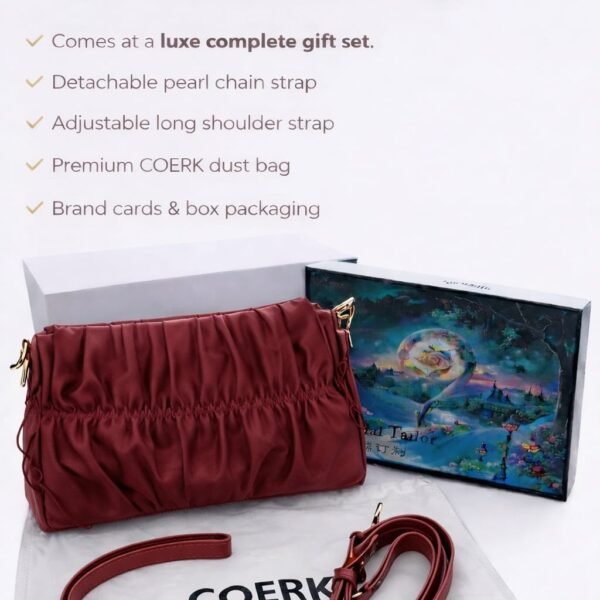 Stylish Ruched Shoulder Bag